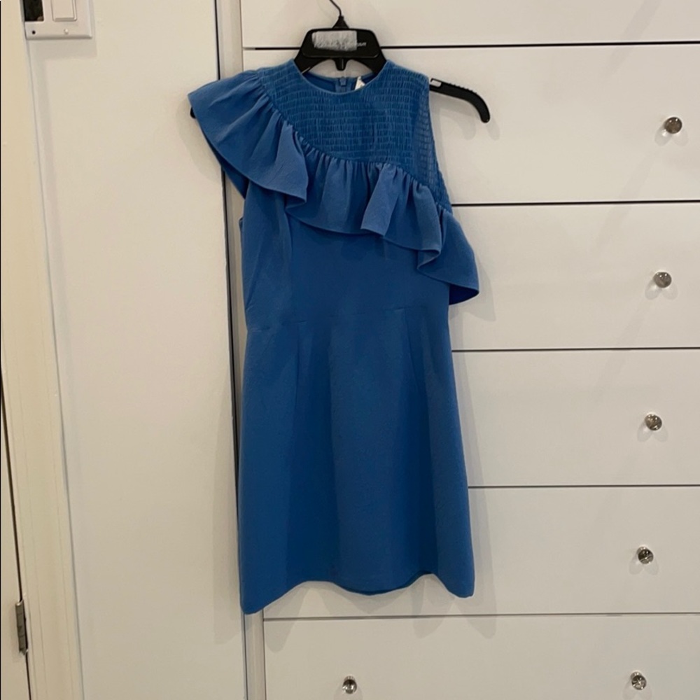 Sandro sleeveless dress with ruffle detail